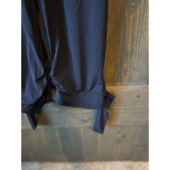 Lola Grace Navy Blue Spaghetti Strap Jumpsuit Wide Leg Elastic Waist Casual F38 - Picture 2 of 9